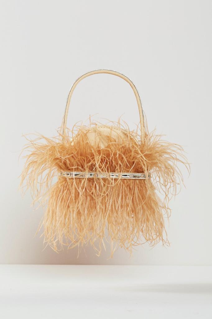 Gold Feather Bag Monaco