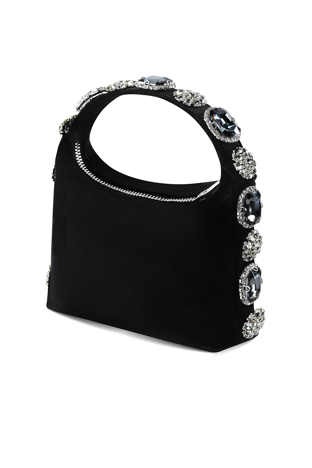 Grey Velvet Carolina Bag