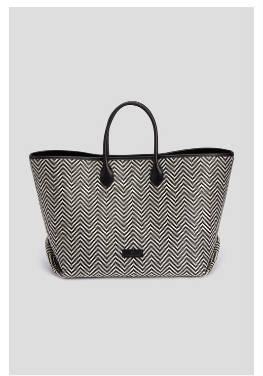 Black White Beach Bag
