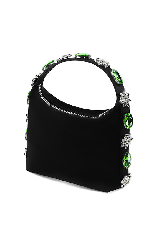 Black Satin Bag - Carolina
