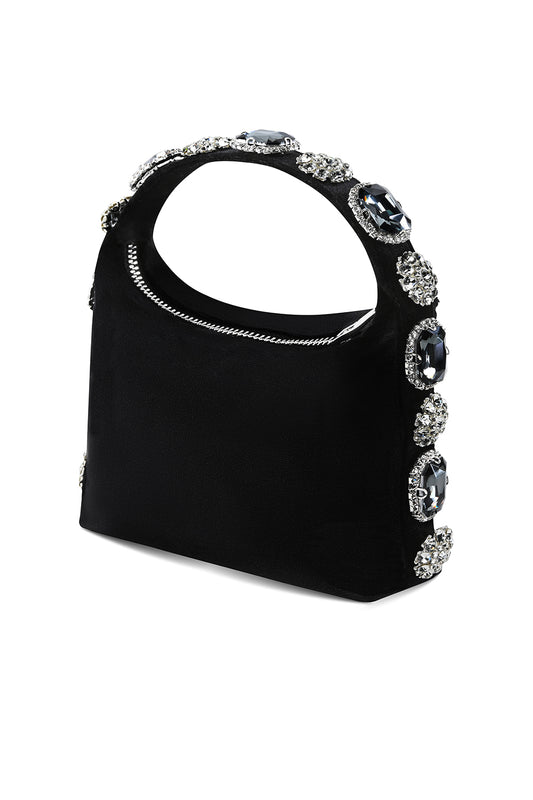 Grey Satin Carolina Bag