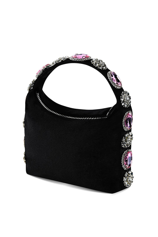 Pink Velvet Carolina Bag